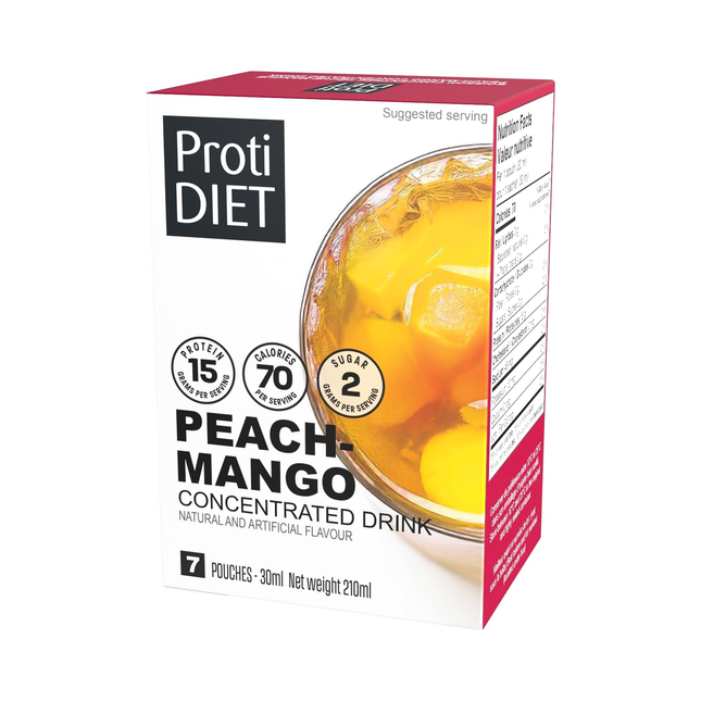 ProtiDiet - Boisson concentrée pêche-mangue | 210 ml