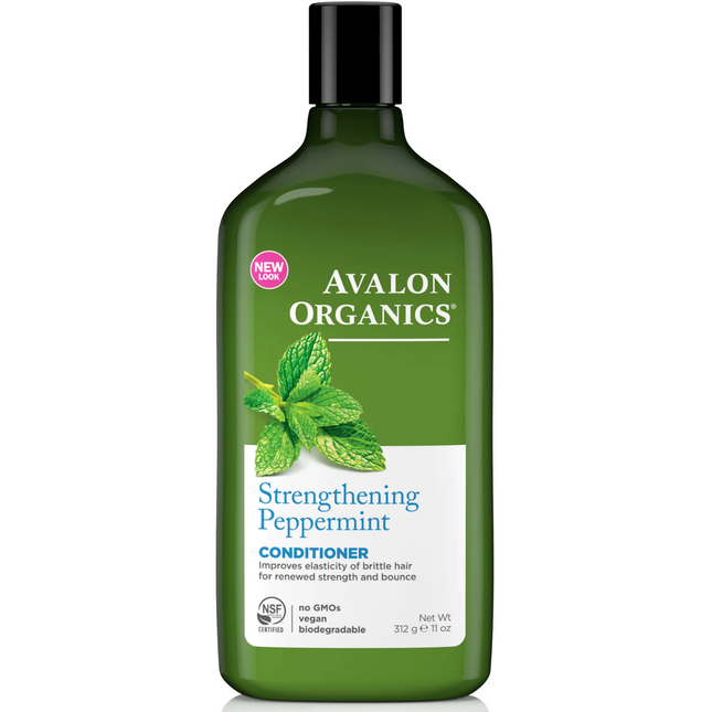 Avalon Organics - Après-shampoing fortifiant à la menthe poivrée | 325 ml