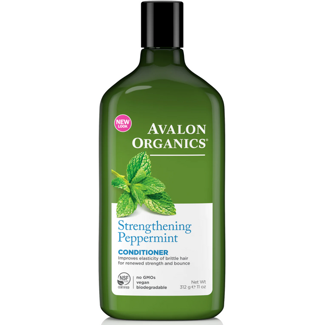 Avalon Organics - Après-shampooing fortifiant à la menthe poivrée | 325 ml