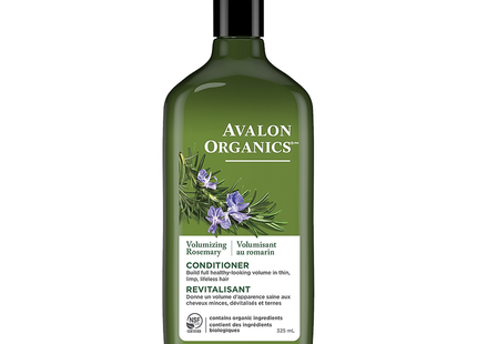 Après-shampoing volumisant au romarin Avalon Organics | 325 ml
