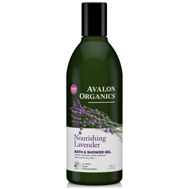 Avalon Organics - Gel bain et douche nourrissant à la lavande | 355 ml