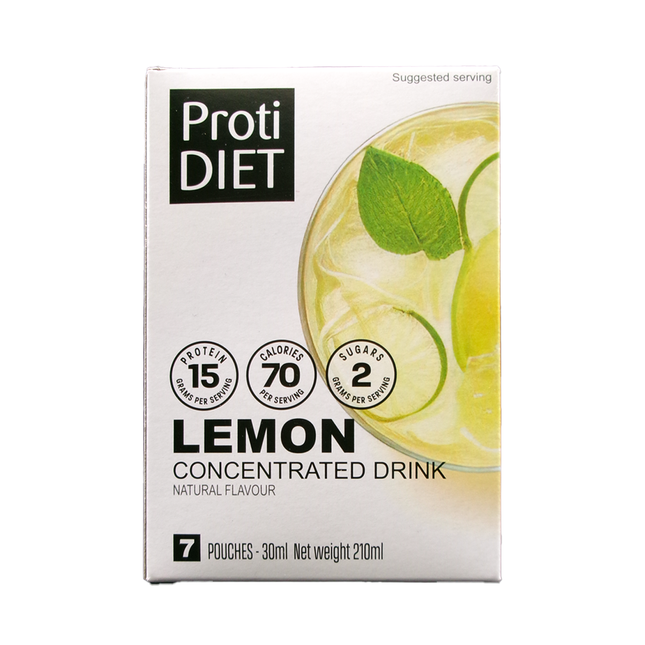 ProtiDiet - Boisson concentrée au citron | 7 sachets
