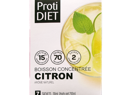 ProtiDiet - Boisson concentrée au citron | 7 sachets