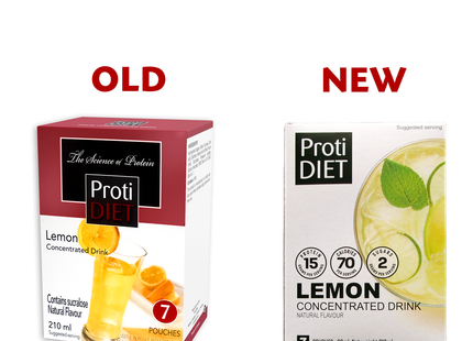 ProtiDiet - Boisson concentrée au citron | 7 sachets