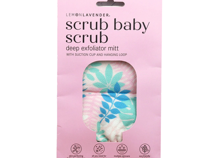 Citron Lavande - Gant exfoliant profond Scub Baby Scrub - Ventouse et boucle de suspension