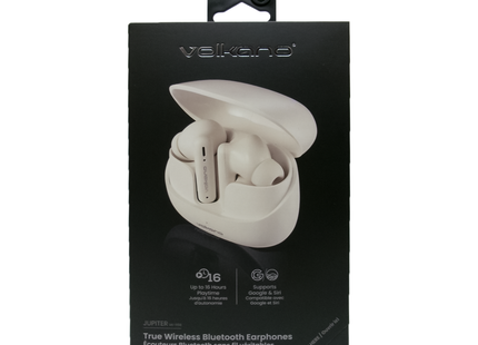 Volkano - Jupiter True Wireless Bluetooth Earphones | White/Black/Lilac/Beige
