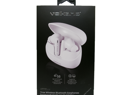 Volkano - Jupiter True Wireless Bluetooth Earphones | White/Black/Lilac/Beige