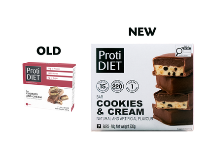 ProtiDiet - Barres biscuits et crème | 7 x 48 g