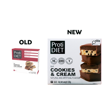 ProtiDiet - Barres biscuits et crème | 7 x 48 g