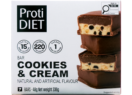 ProtiDiet - Barres biscuits et crème | 7 x 48 g