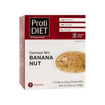 Proti Diet - Flocons d'avoine, banane et noix 15 g de protéines | 7 x 27 g