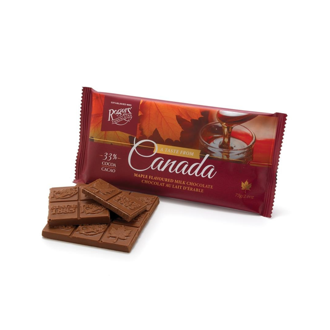 Rogers' Chocolates - A Taste From Canada, Maple Flavoured Milk Chocolate | 75 g