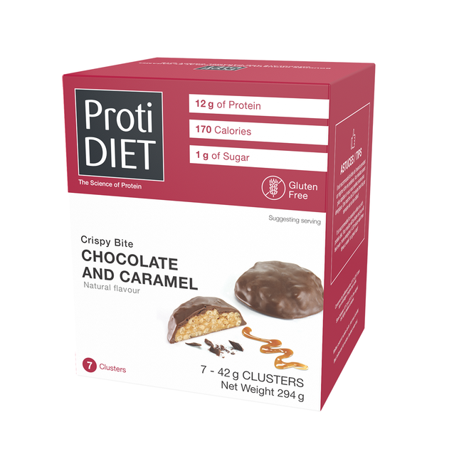 ProtiDiet - Chocolate & Caramel Crispy Bites