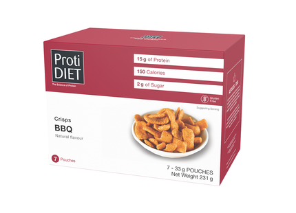 ProtiDiet - Natural Flavour BBQ Crisps