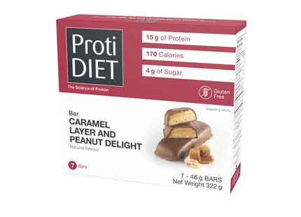 ProtiDiet - Caramel Layer & Peanut Delight Protein Bar