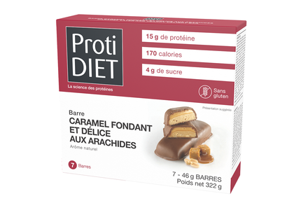 ProtiDiet - Caramel Layer & Peanut Delight Protein Bar