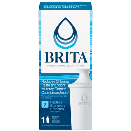 Brita - Filtre à eau de remplacement | 1 filtre