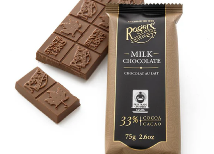 Rogers' Chocolate - Milk Chocolate 33% Cocoa | 75 g