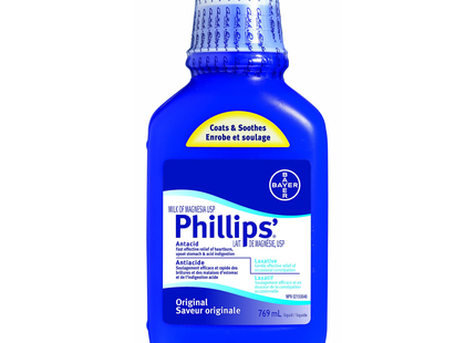 Phillips' - Lait de Magnésie Antiacide/Laxatif | 769 ml