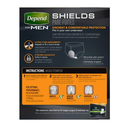 Depend - Boucliers pour hommes - Léger | 58 points