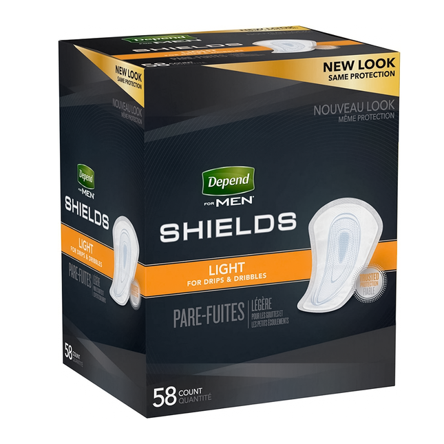 Depend - Shields for Men - Light | 58 Count