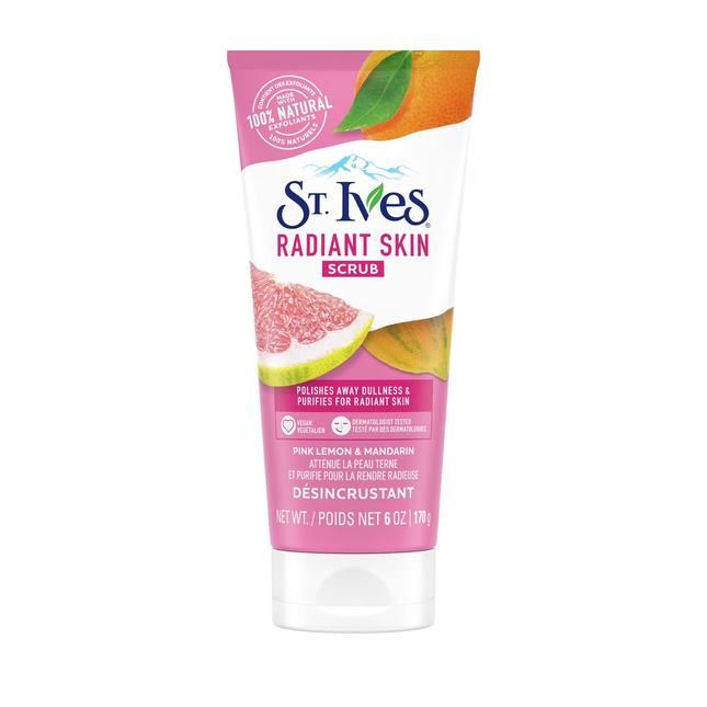 St. Ives - Gommage pour la peau radieuse, citron rose et mandarine | 170 g