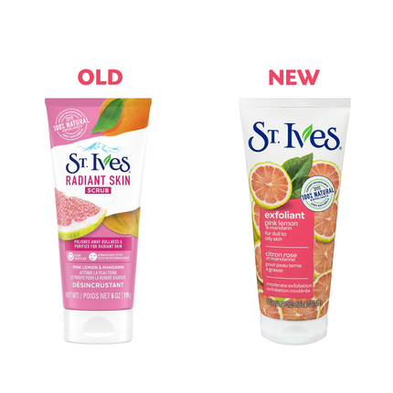 St. Ives - Exfoliant for Dull to Oily Skin, Pink Lemon & Mandarin | 170 g