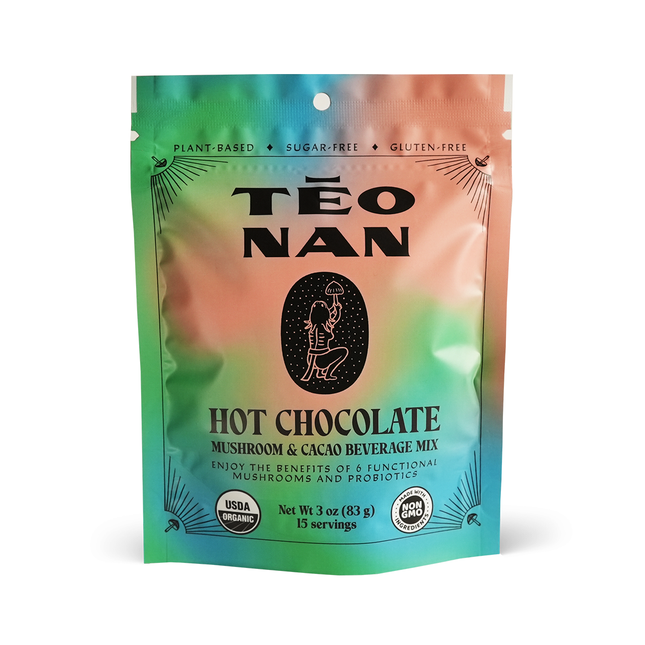 Teonan Biomedical - Préparation pour boisson aux champignons et au café, chocolat chaud | 15 portions