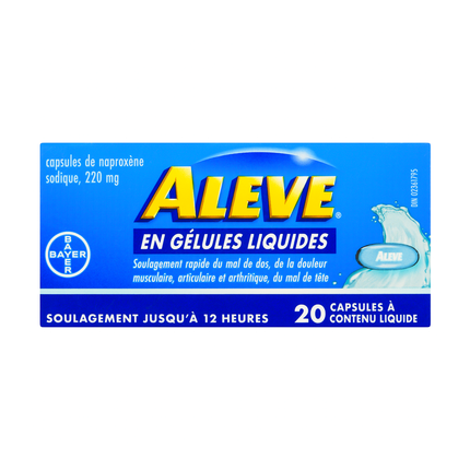Aleve - Gélules Liquides Naproxène sodique 220 mg | 20 gélules liquides