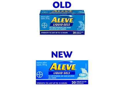Aleve - Liquid Gels Naproxen Sodium 220 mg | 20 Liquid Filled Capsules