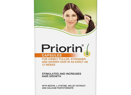 Priorin - Capsules avec biotine pour des cheveux visiblement plus fournis et plus forts | 60 Gélules 