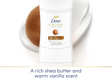 Dove - Antisudorifique Soin Avancé 72H, Beurre de Karité | 45 g