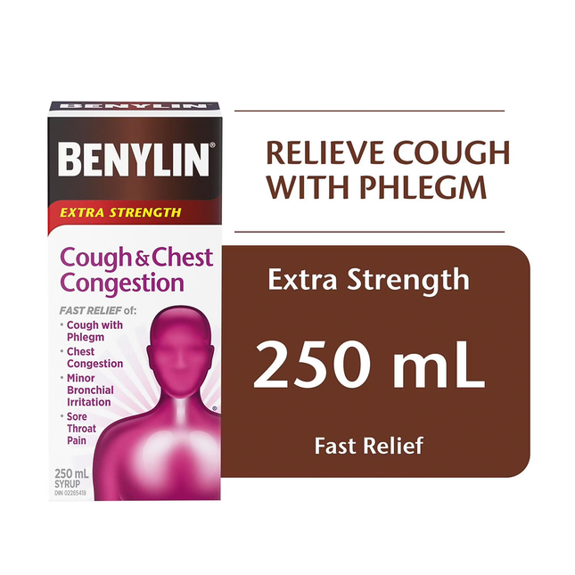 Benylin - Cough & Chest Congestion, Extra Strength | 250 mL
