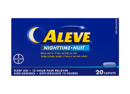 Aleve - Analgésique nocturne avec aide au sommeil | 20 comprimés