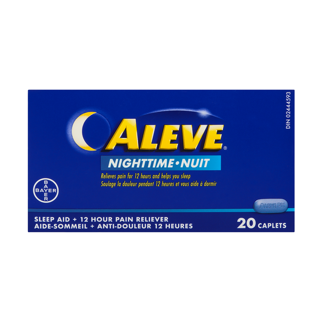 Aleve - Analgésique nocturne avec aide au sommeil | 20 comprimés