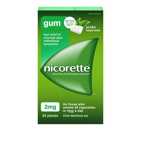 Nicorette 2mg Nicotine Gum - Ultra Fresh Mint | 30 Pieces