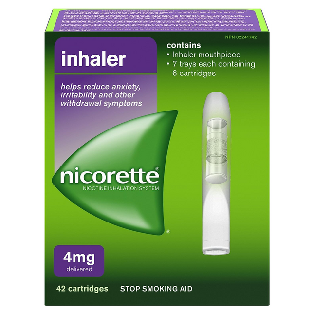 Nicorette - Inhaler - 4 mg Delivered | 42 Cartridges
