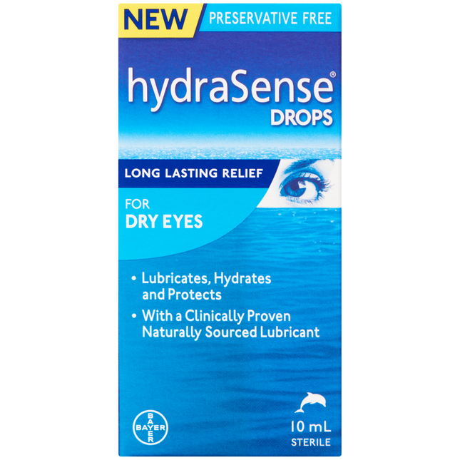 HydraSense - Eye Drops for Dry Eyes & Long Lasting Relief | 10 ml