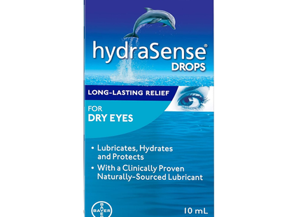 HydraSense - Gouttes oculaires pour les yeux secs et soulagement durable | 10 ml