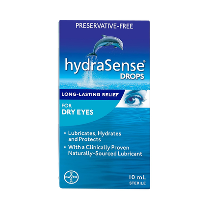 HydraSense - Gouttes oculaires pour les yeux secs et soulagement durable | 10 ml