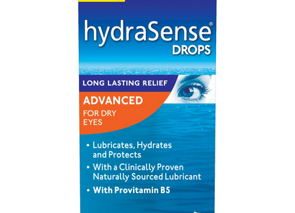 HydraSense - Advanced Eye Drops for Dry Eyes & Long Lasting Relief | 10 ml