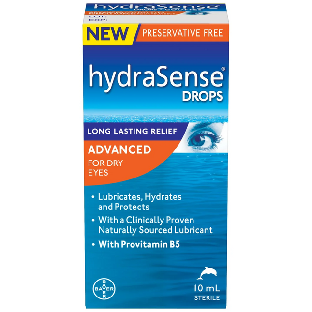 HydraSense - Advanced Eye Drops for Dry Eyes & Long Lasting Relief | 10 ml