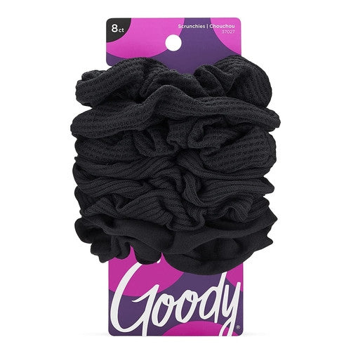 Goody - Ouchless Scrunchies - Tenue confortable - Modèle 37027 - Noir | 8 comptes