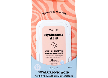 Cala - Hyaluronic Acid Make-Up Remover Cleansing Tissues | 60 Sheets