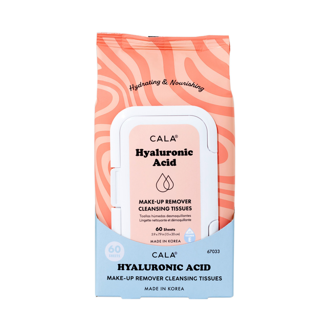 Cala - Hyaluronic Acid Make-Up Remover Cleansing Tissues | 60 Sheets