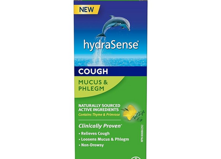 HydraSense - Sirop contre la toux de mucus et de flegmes - D'origine naturelle et sans somnolence | 150 ml 