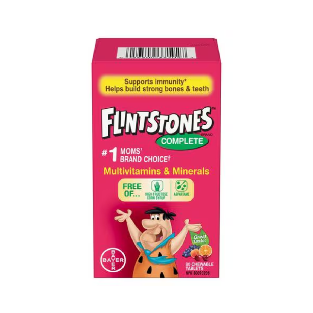 Flinstones - Multivitamine Complète | 80 Comprimés à Croquer