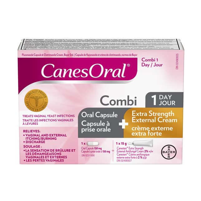 CanesOral - Combi 1 Day Oral Capsule + Extra Strength