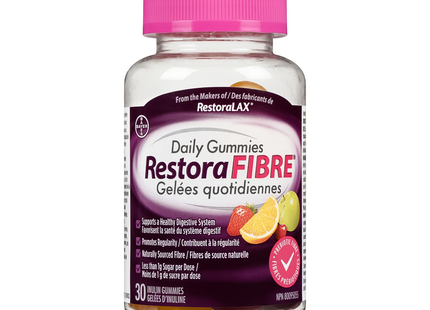 RestoraLAX - Gommes Quotidiennes RestoraFibre | 30 Gommes d'Inuline
