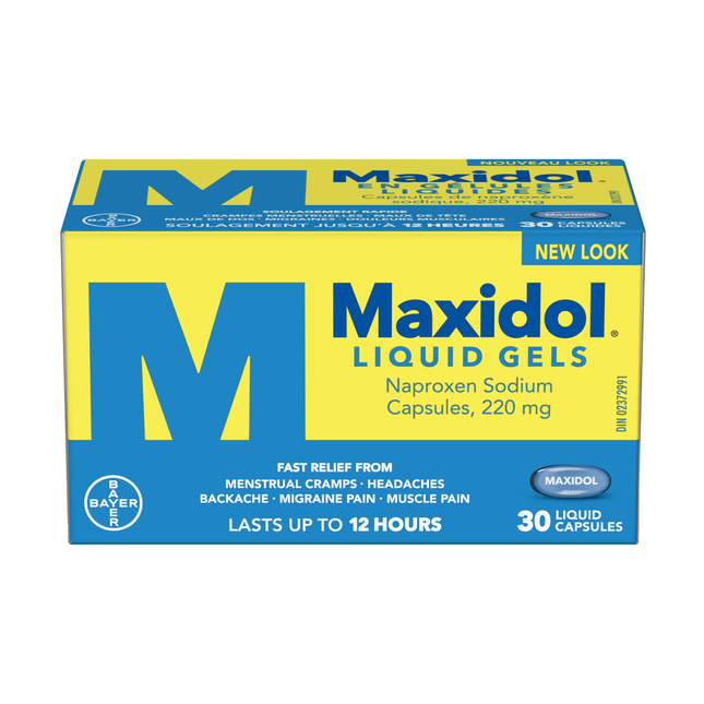 Maxidol - Gels liquides de naproxène sodique | 220 mg X 30 Gélules Liquides